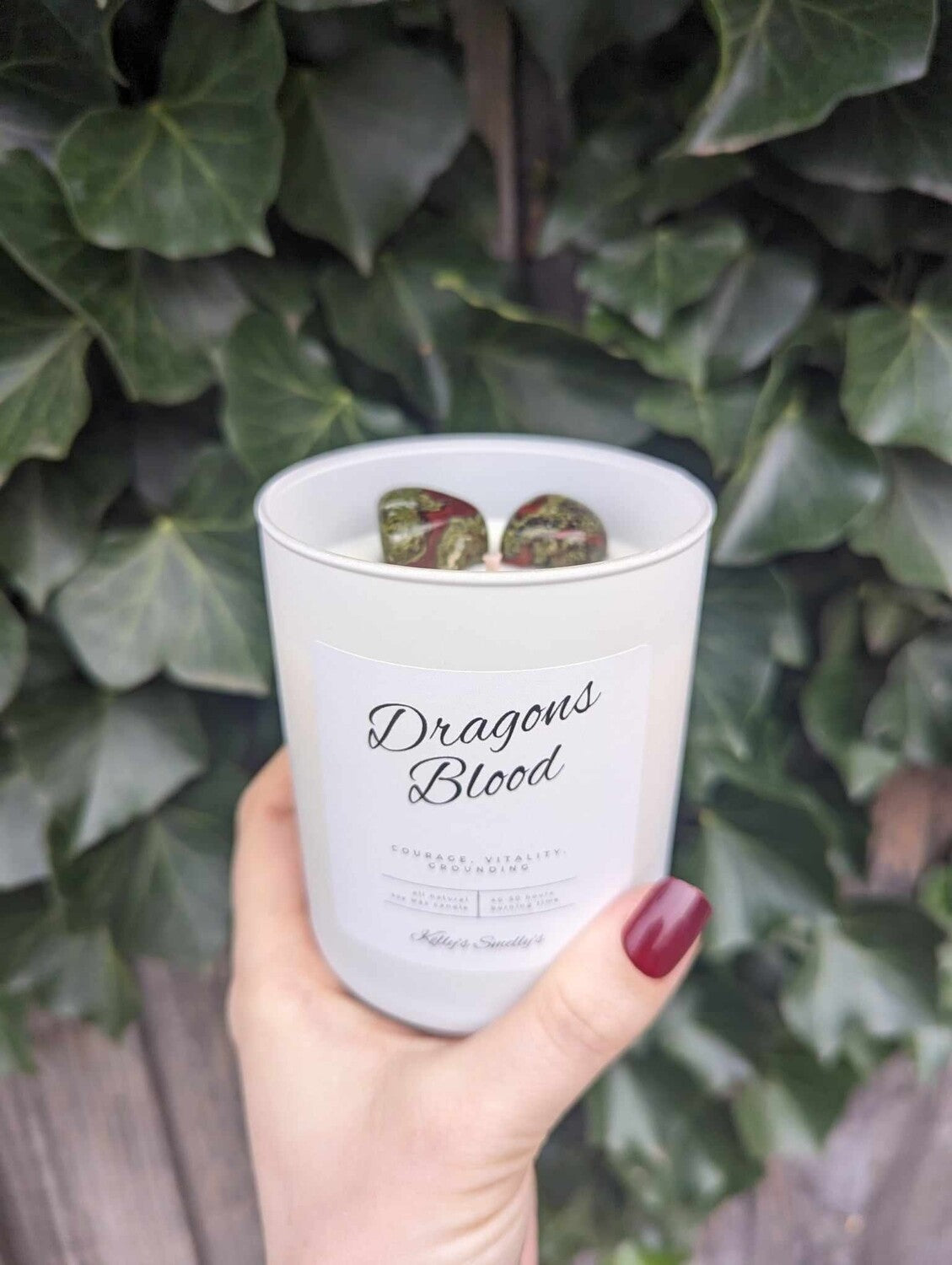 Dragons Blood Crystal Candle