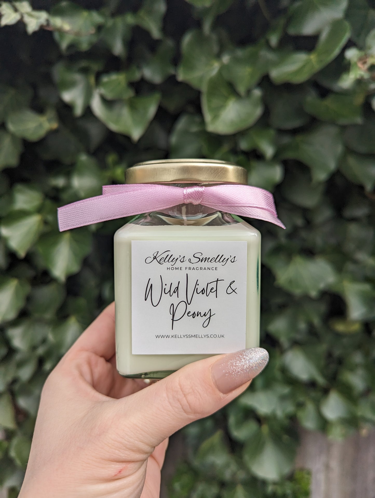 Wild Violet & Peony Candle Jar