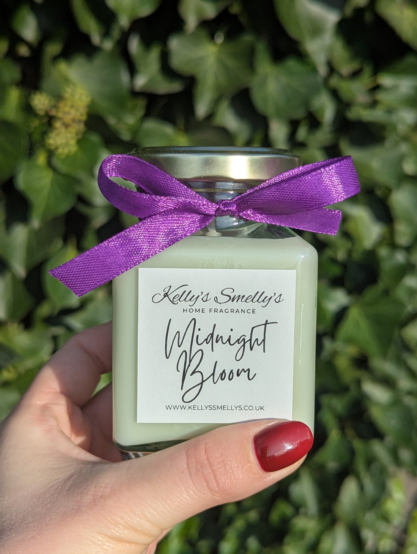 Midnight Bloom Candle Jar