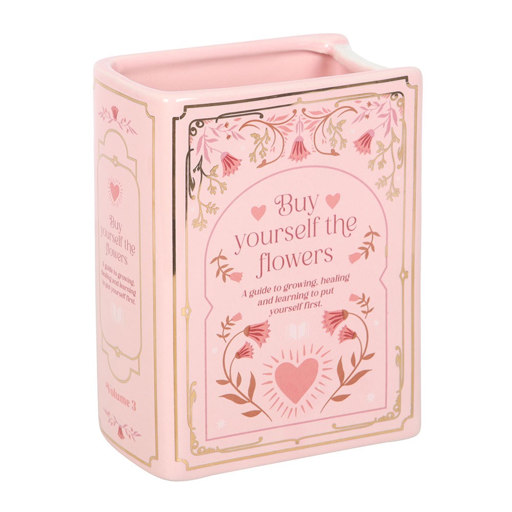 Pink Book Vase