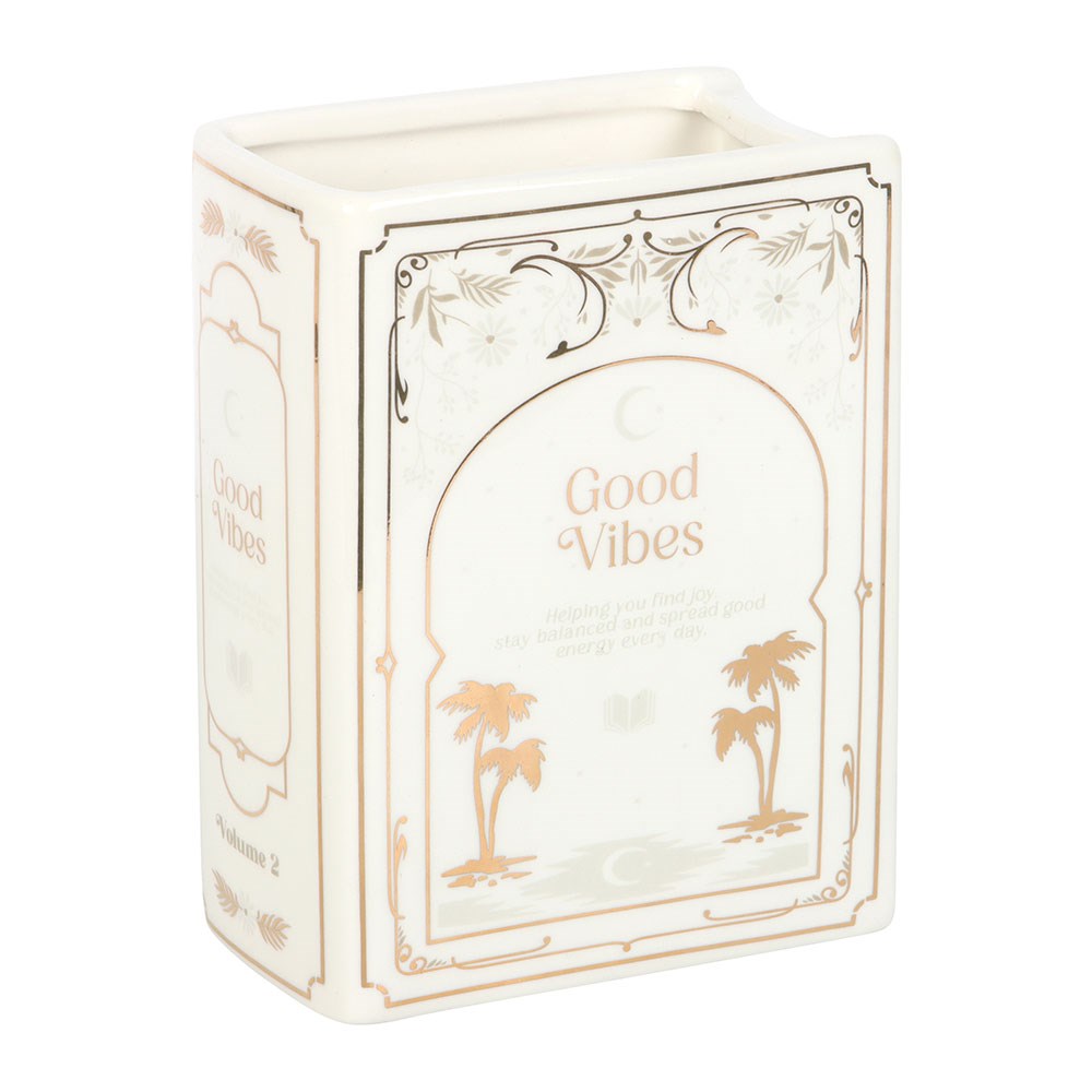 White Book Vase