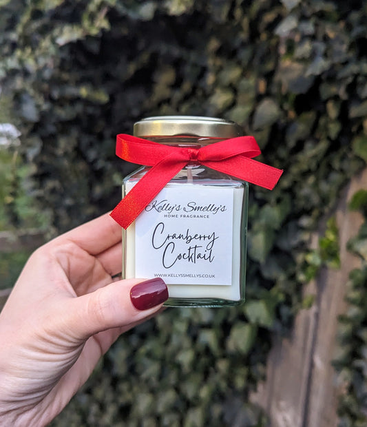 Cranberry Cocktail Candle Jar