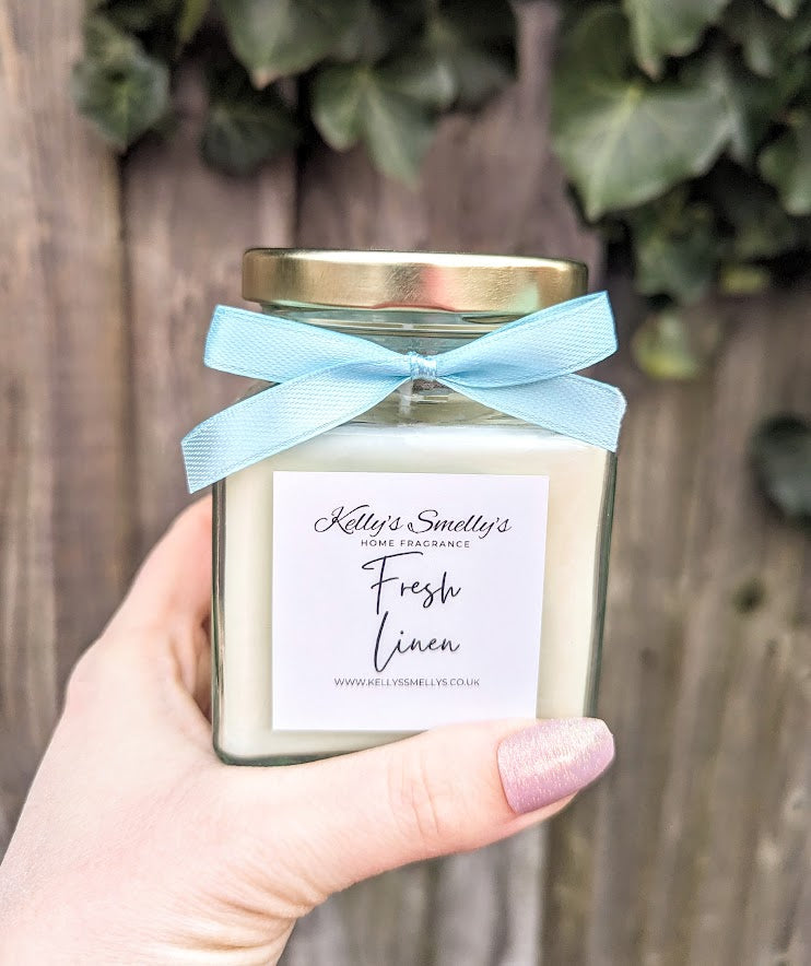 Fresh Linen Candle Jar