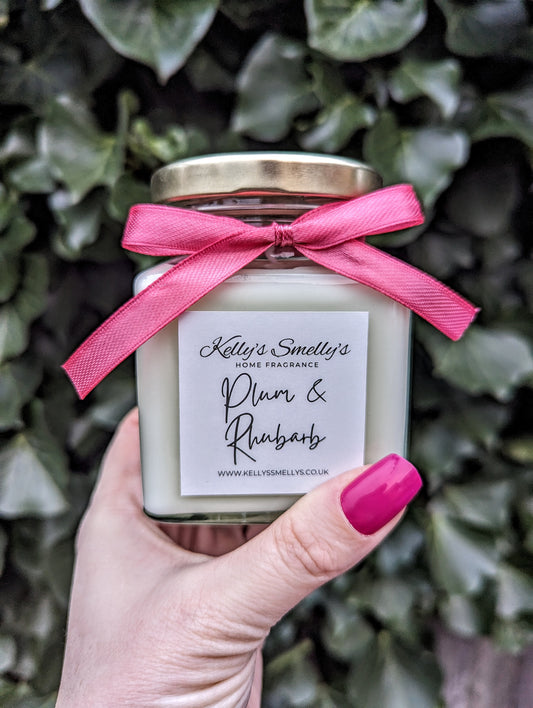 Plum & Rhubarb Candle Jar