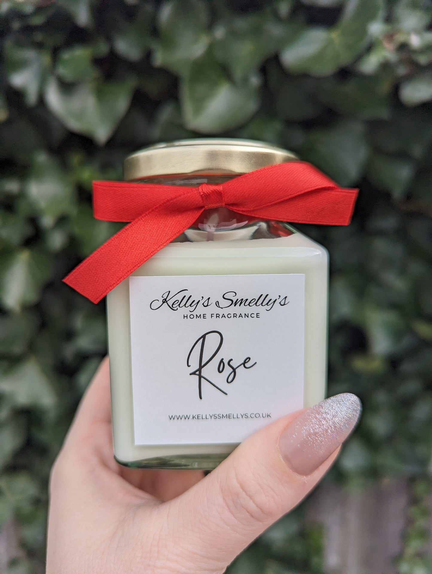 Rose Candle Jar