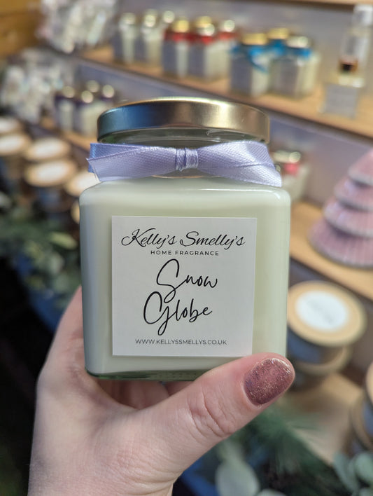Snow Globe Candle Jar