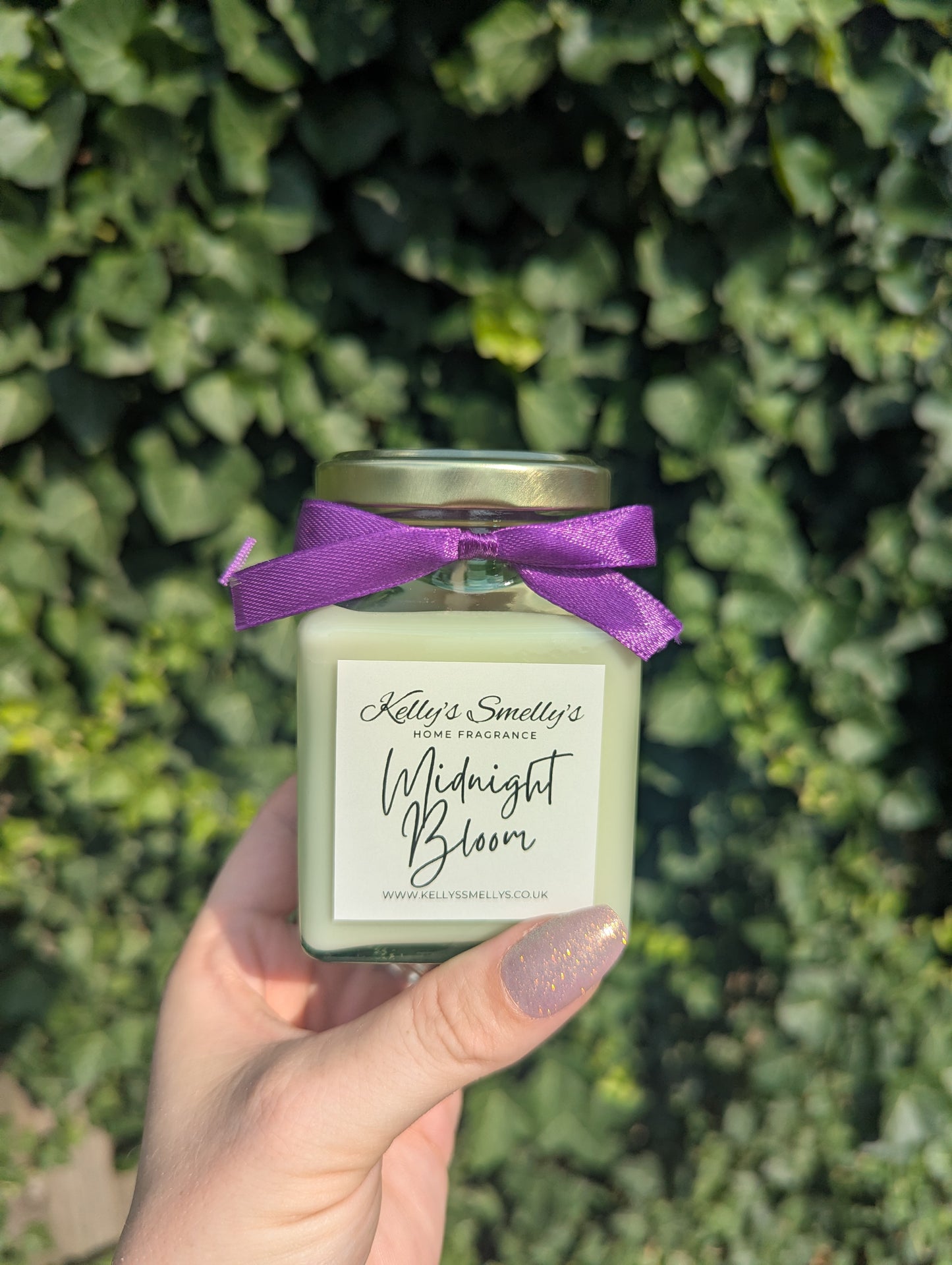Midnight Bloom Candle Jar
