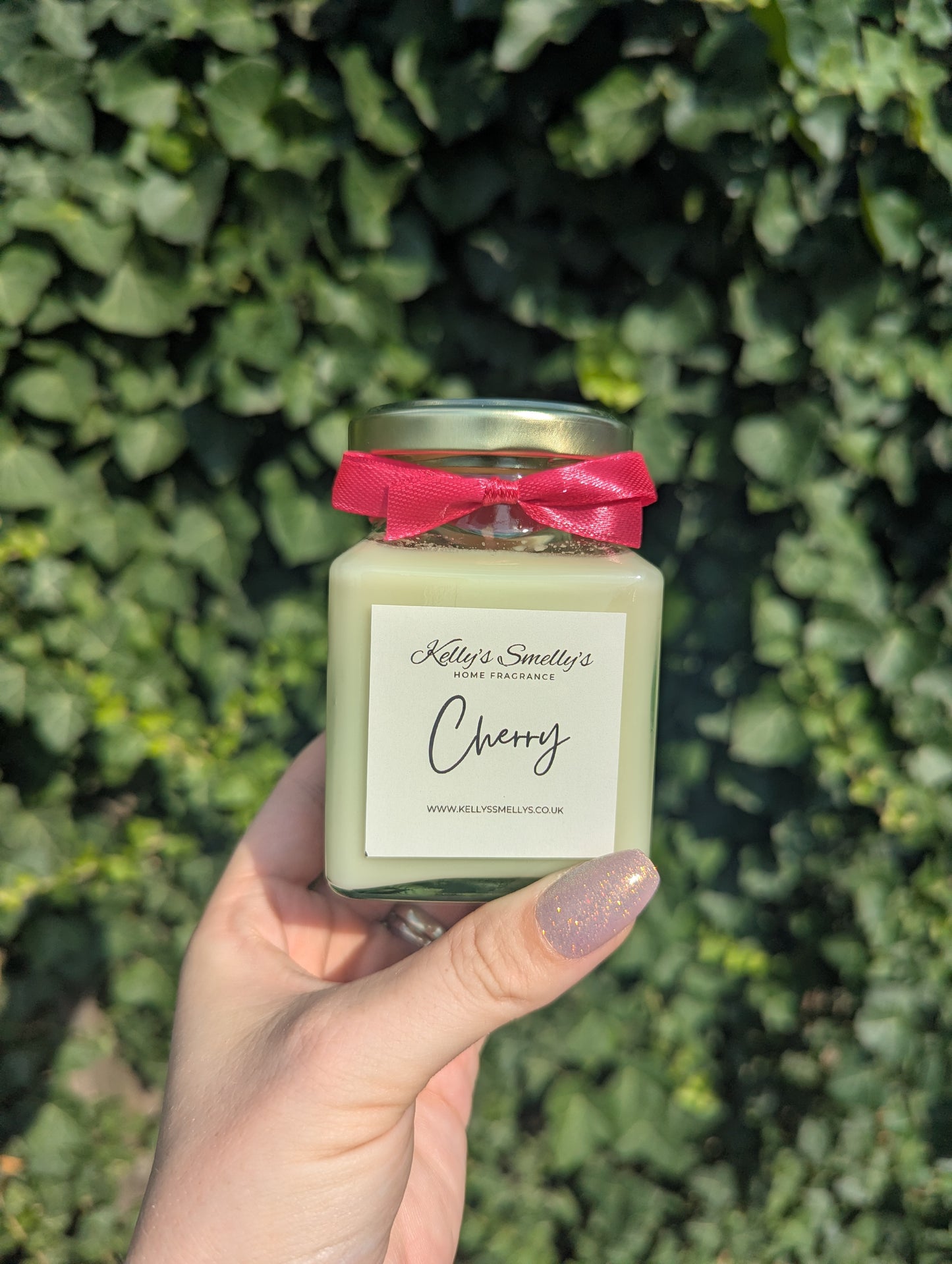 Cherry Candle Jar