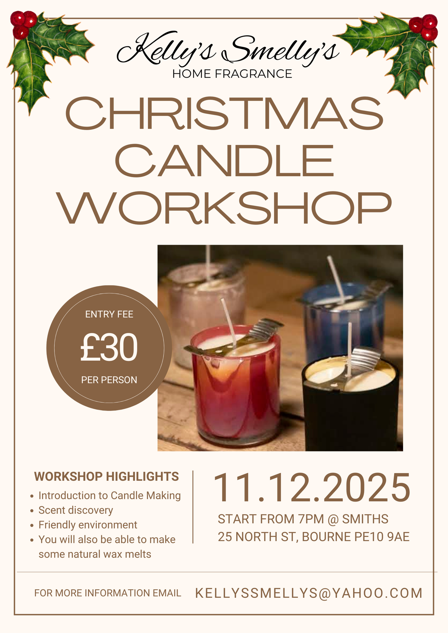 Candle Workshop Ticket 11/12/25